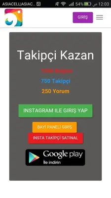 Takipci Kazan android App screenshot 0