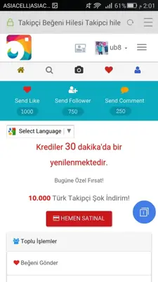 Takipci Kazan android App screenshot 1